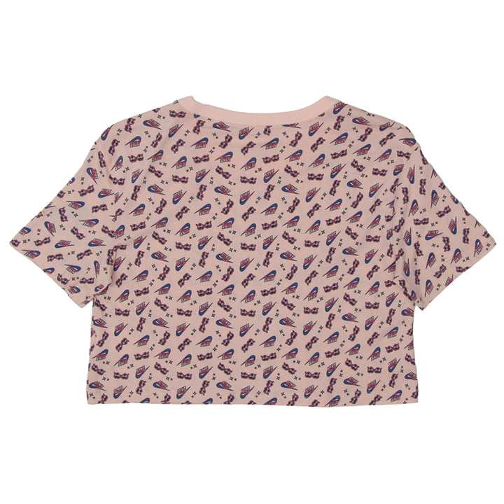 Ladies Nike All Over Print Crop T-Shirt