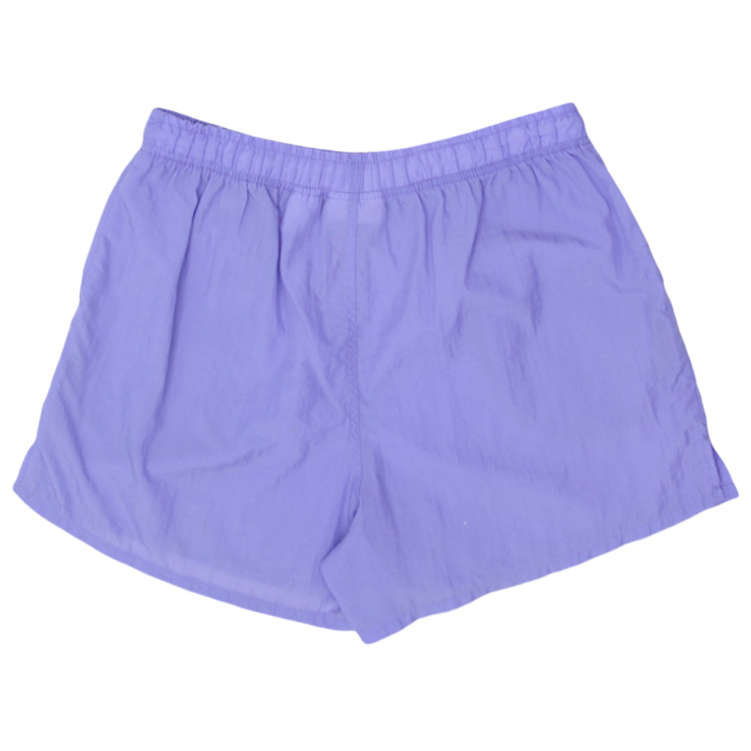 Ladies Reebok Embroidered Purple Nylon Shorts