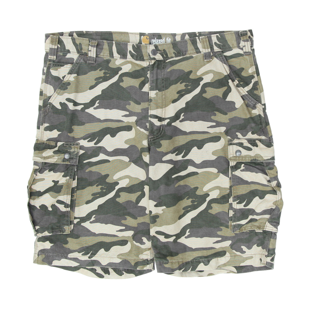 Mens Carhartt Relaxed Fit Camouflage Cargo Shorts