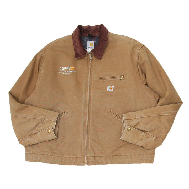 Mens Carhartt Blanket Lined Brown Detroit Jacket