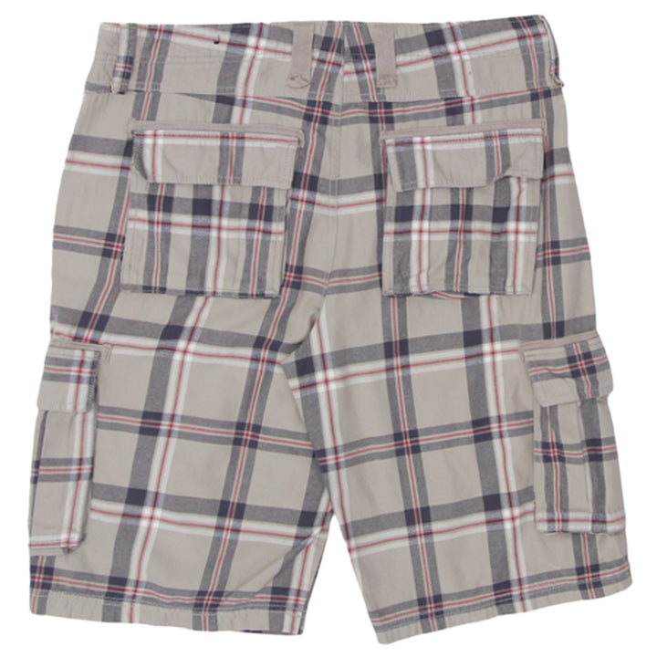 Mens Guess Plaid Cargo Shorts