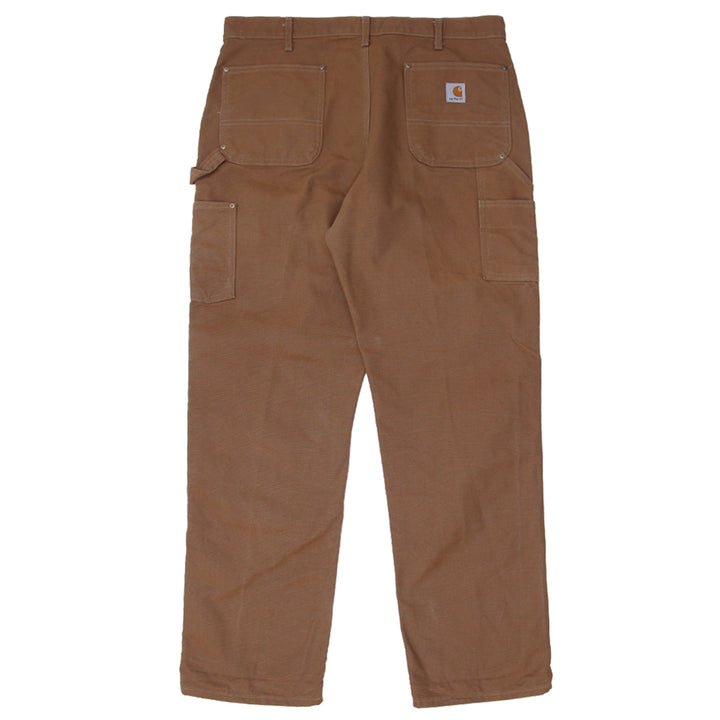 Mens Carhartt B01 BRN Dungaree Fit Double Knee Carpenter Work Pants