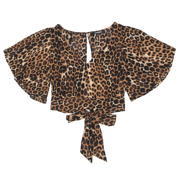 Ladies Express Animal Print Crop Top