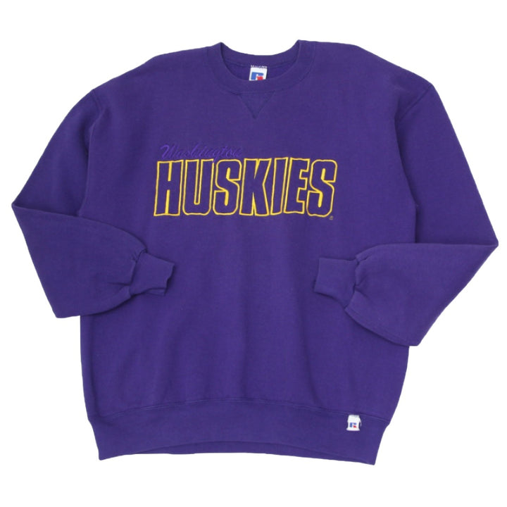 Vintage Russell Athletic Washington Huskies Purple Sweatshirt Made In USA