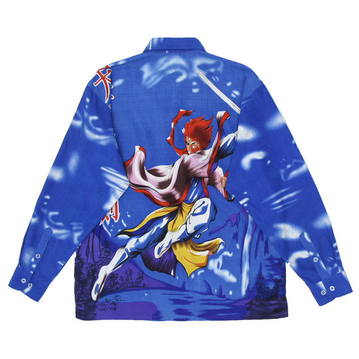 Mens 725 Originals Samurai Anime Long Sleeve Shirt