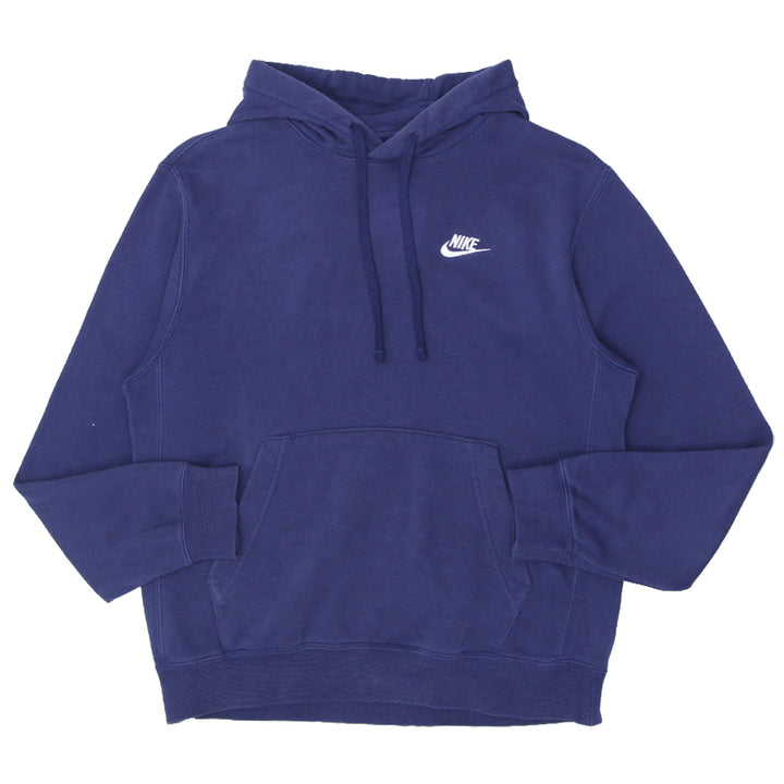 Mens Nike Embroidered Navy Pullover Hoodie