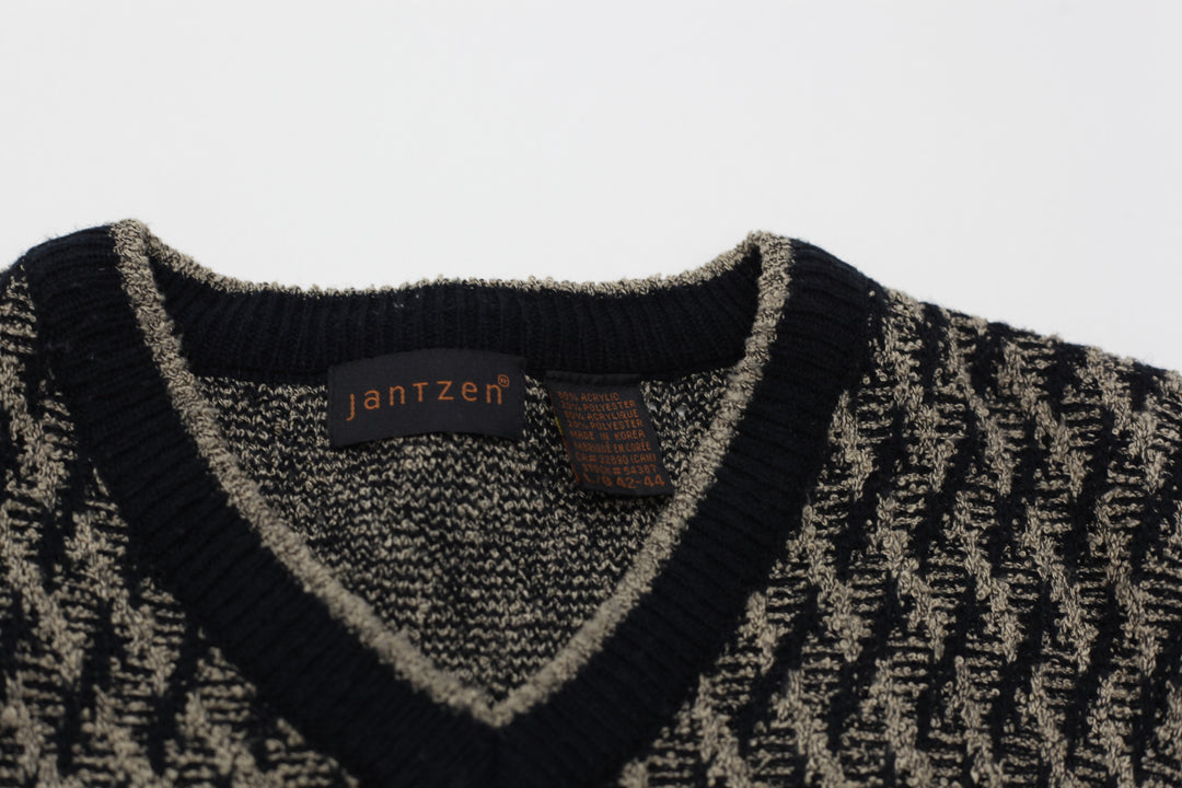 Vintage Jantzen V-Neck Knitted Sweater