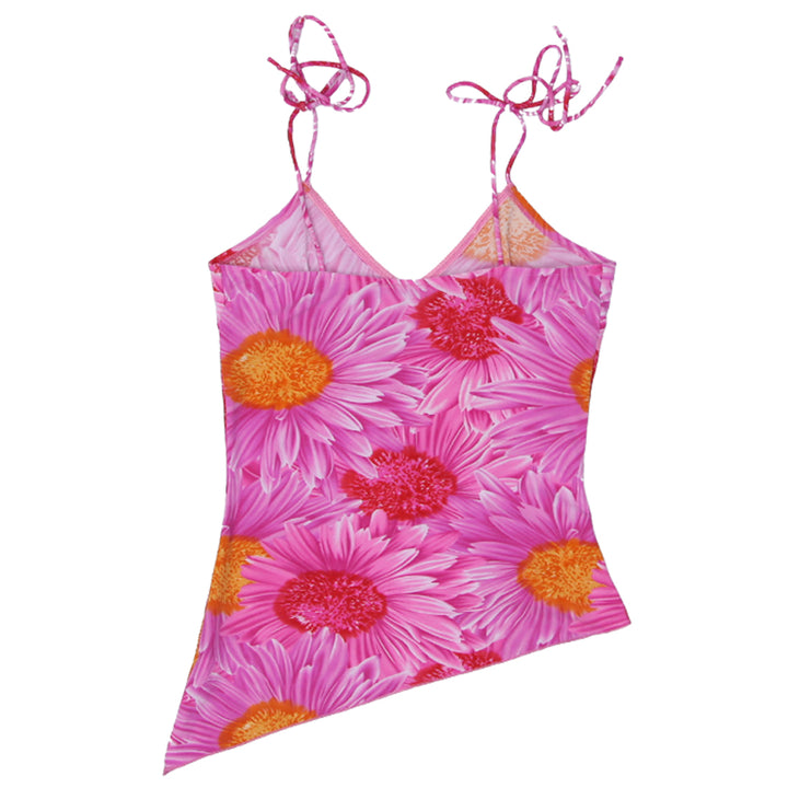 Y2K Strappy Floral Top