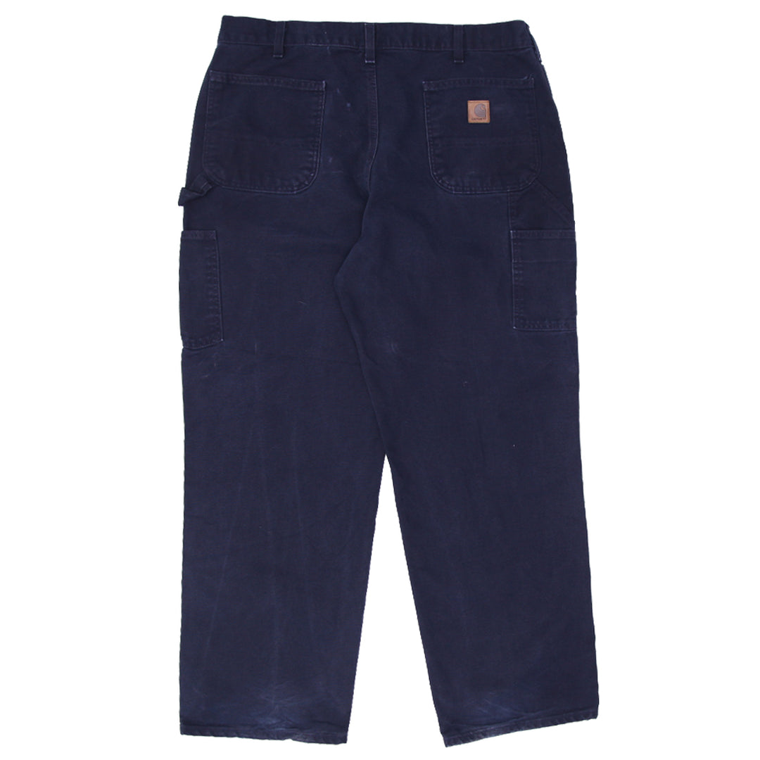 Mens Carhartt B11-MDT Loose Original Fit Navy Carpenter Pants