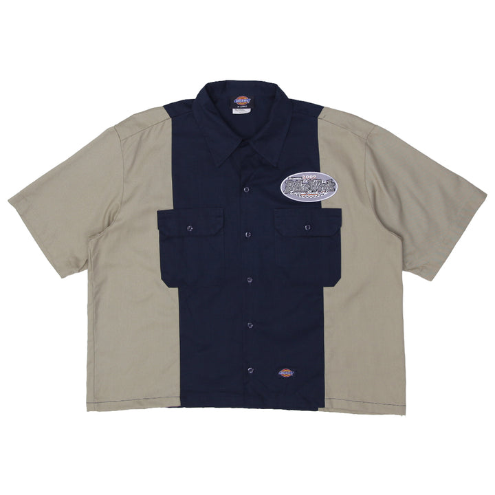 Dickies Men's 2009 Daytona Beach Bike Week Work Shirt - Navy/Khaki, Button-Down