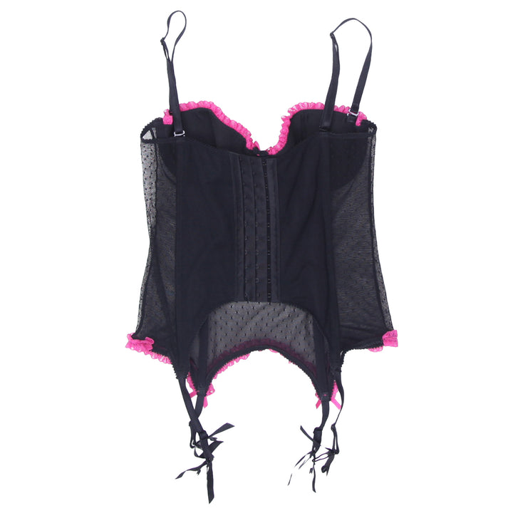 Y2K Mesh Black / Pink Corset