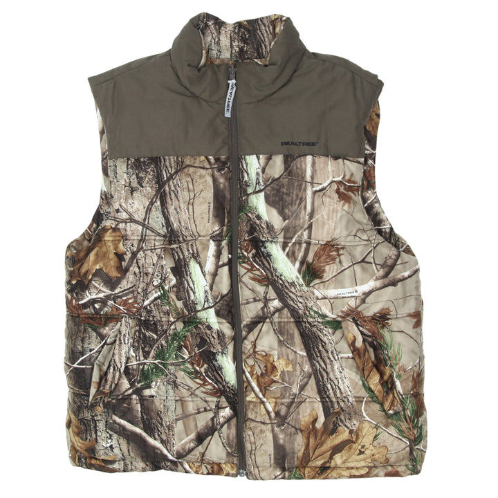 Mens Realtree Reversible Puffer Vest