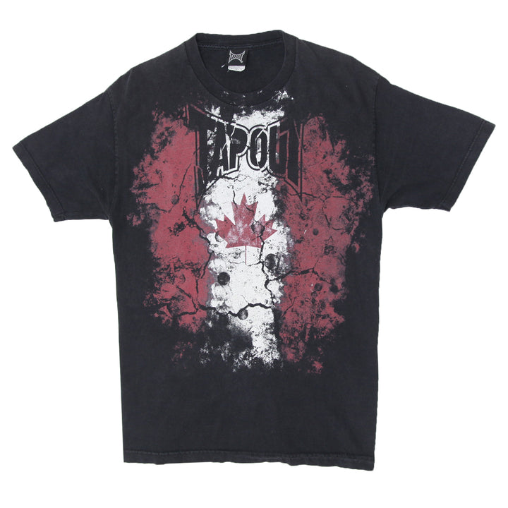 Y2K Mens Tapout Black Printed T-Shirt