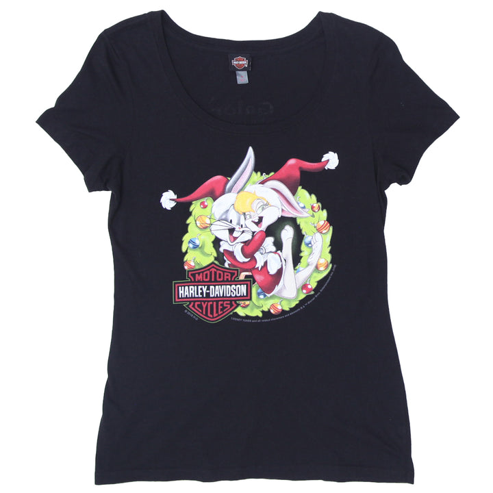 Ladies Harley Davidson Gator Bunny Holiday T-Shirt