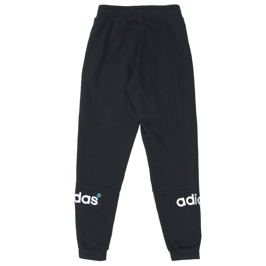 Mens Embroidered Adidas Logo Black Jogger Pants