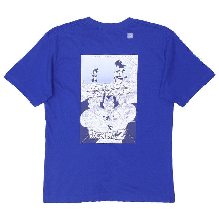 Mens Uniqlo Dragonballz Attack Of The Saiyans T-Shirt Blue