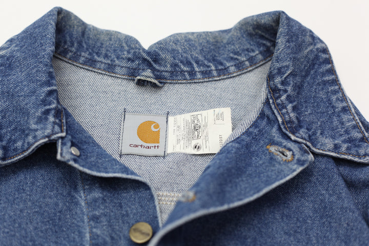 Vintage Carhartt J12DST Button Denim Jacket