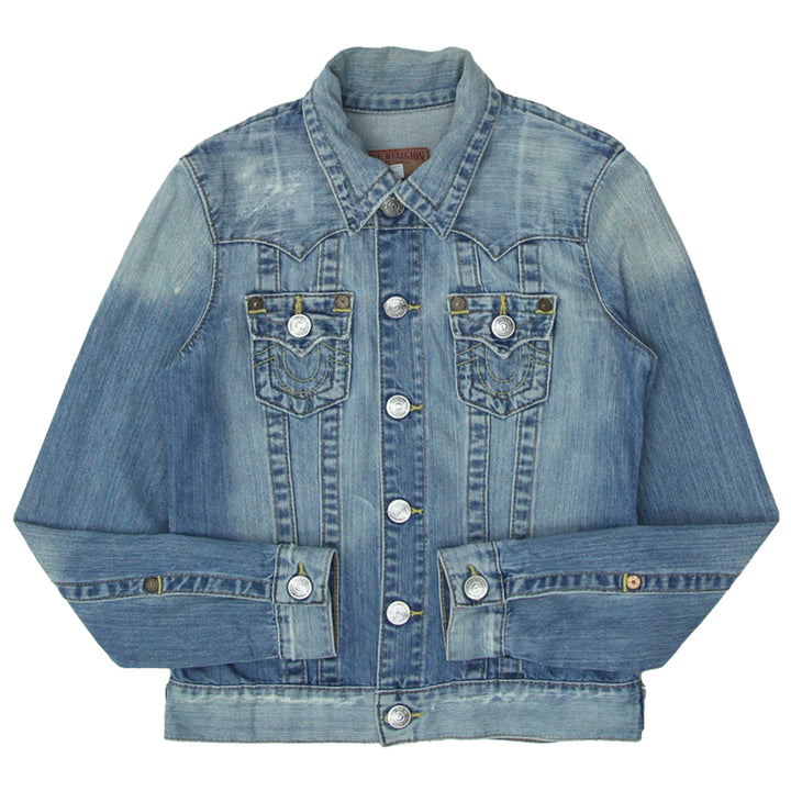 Y2K True Religion Washed Denim Jacket