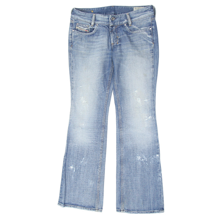 Y2K Ladies Diesel Louvely 0071J Wash Ripped Bootcut Jeans