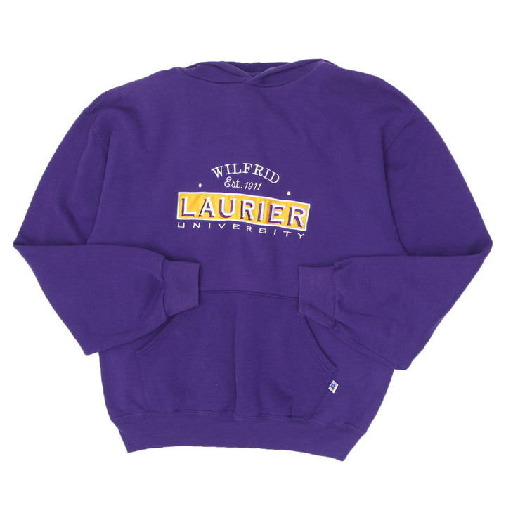 Vintage Russell Athletic Laurier University Purple Hoodie