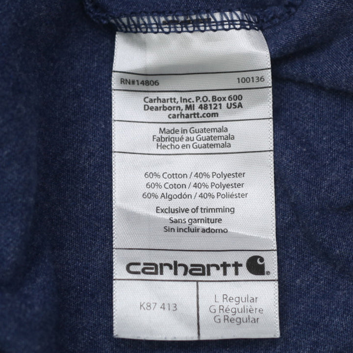 Mens Carhartt Original Fit Pocket T-Shirt Blue