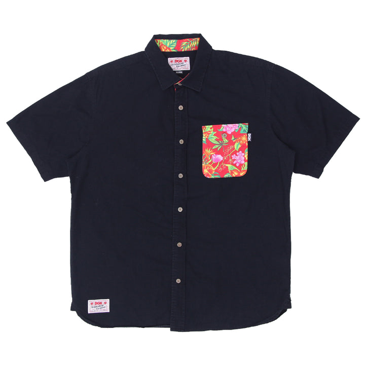 Mens DGK Permanent Vacation Pocket Floral Shirt