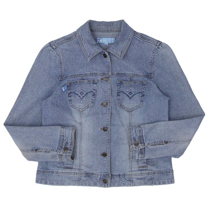 Y2K Duplex Tyte Embroidered Stretch Denim Jacket