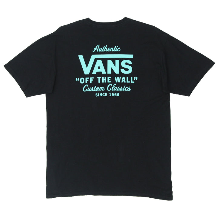 Mens Vans Classic Fit Off The Wall Black T-Shirt