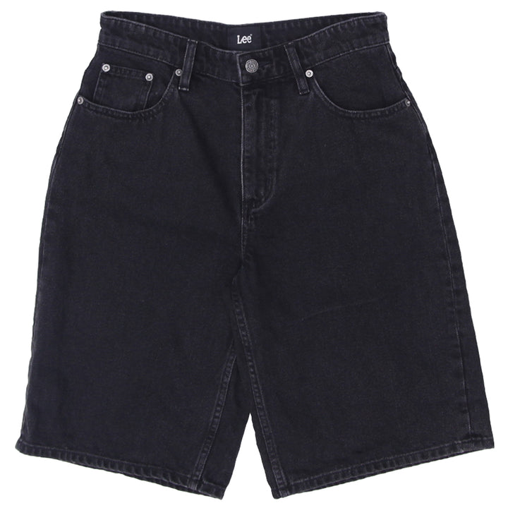 Ladies Lee High Waist Black Denim Shorts