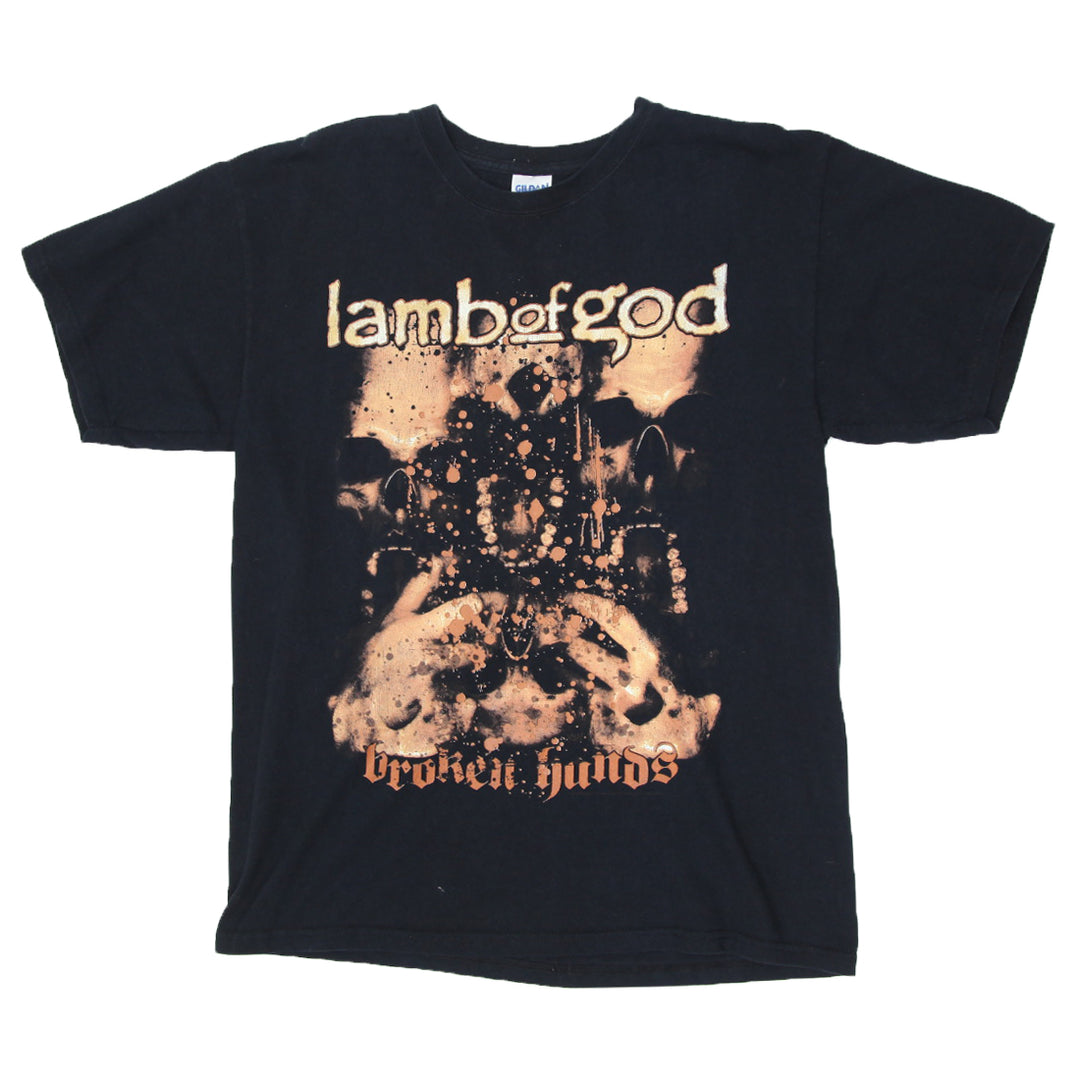 Vintage Lamb of God Broken Hands T-Shirt Black Gildan L