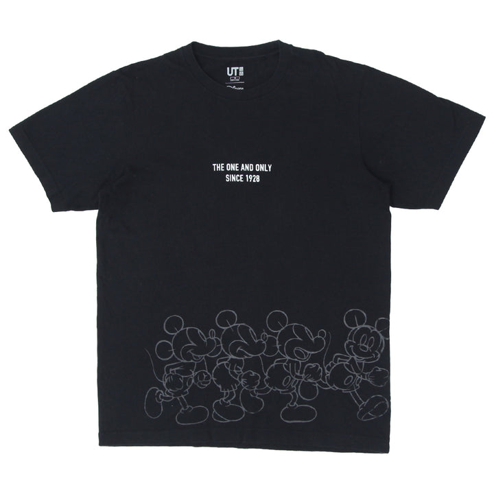 Mens Uniqlo Disney Black Short Sleeve T-Shirt