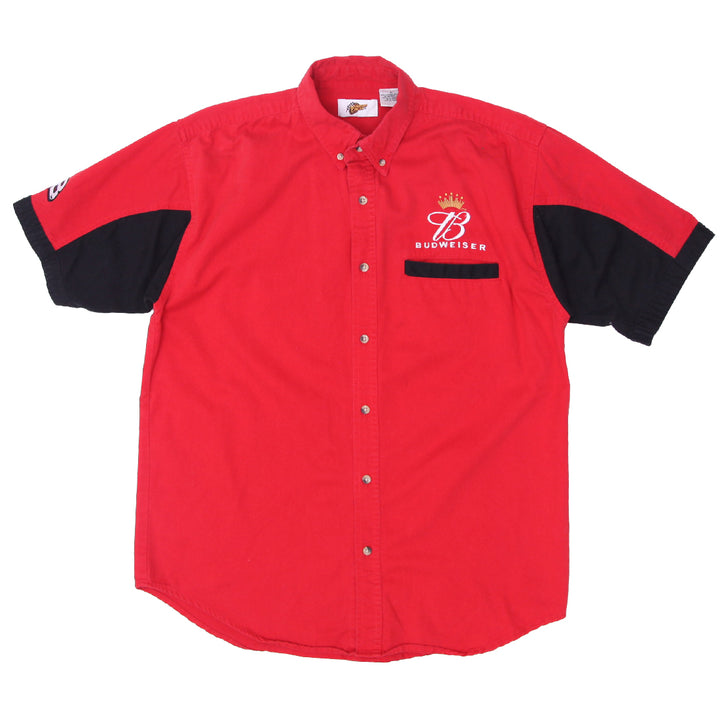 Mens Winner's Circle Dale Earnhardt Jr.Budweiser Button Shirt