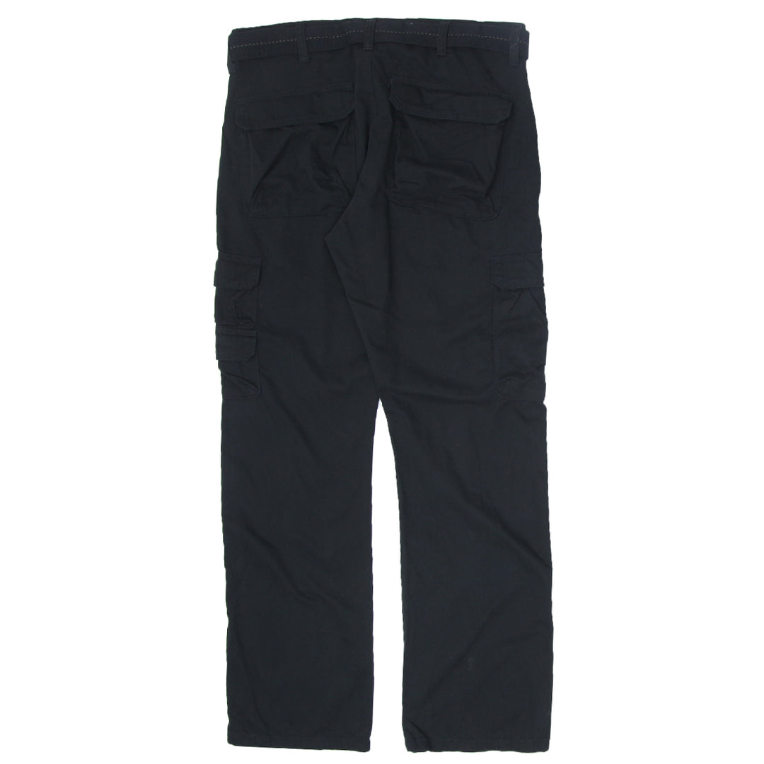 Mens Wrangler Black Cargo Pants