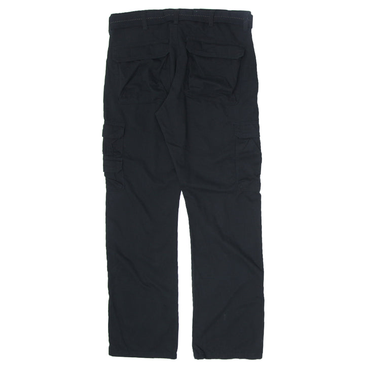 Mens Wrangler Black Cargo Pants