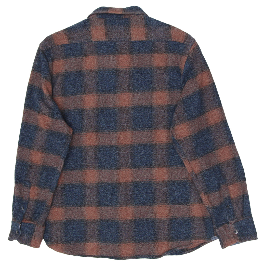 Mens Flag & Anthem Plaid Flannel Shirt