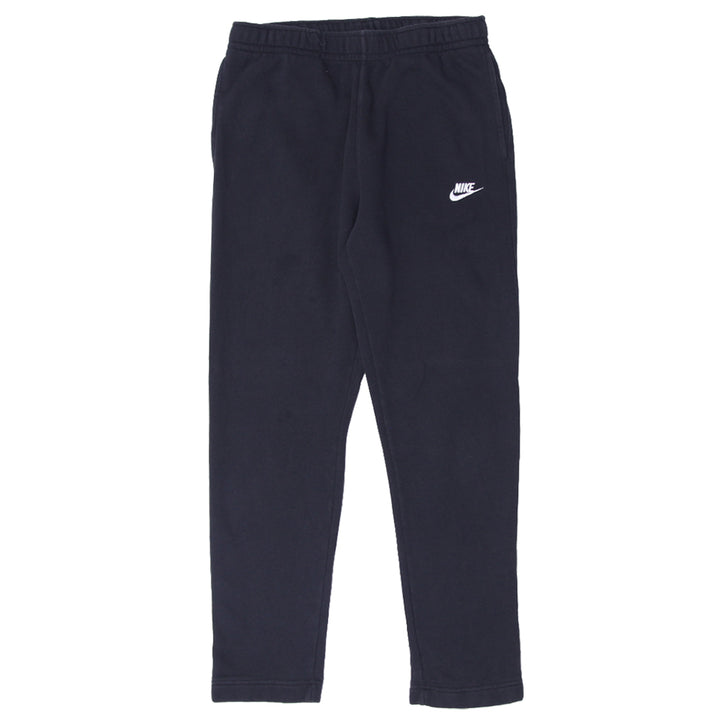 Mens Nike Embroidered Black Fleece Sweatpants