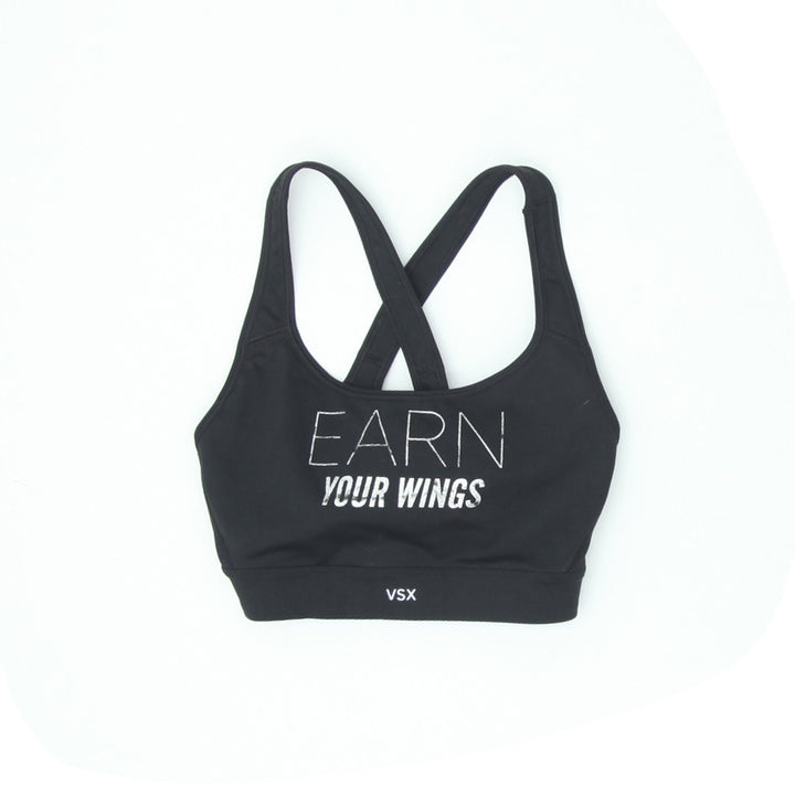 Ladies Victoria's Secret Racerback Black Sports Bra