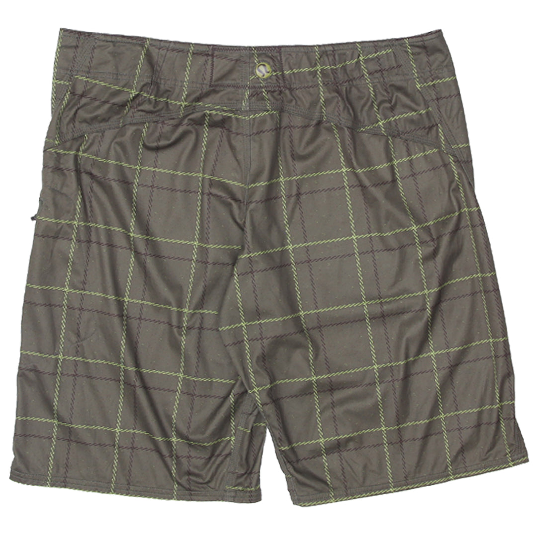 Mens Lululemon Green Checkered Shorts