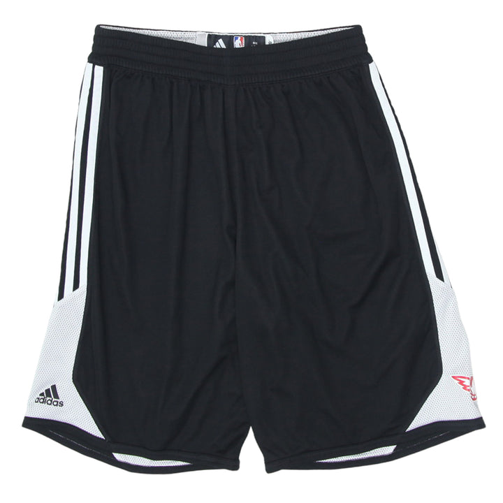Boys Youth Adidas White Stripes Black Sports Shorts