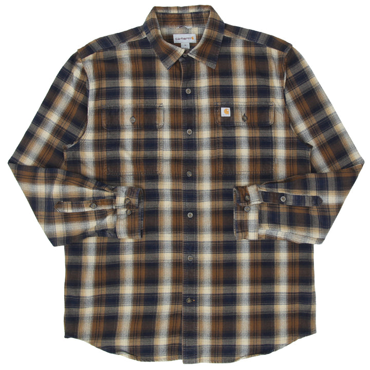 Mens Carhartt Original Fit Flannel Long Sleeve Shirt