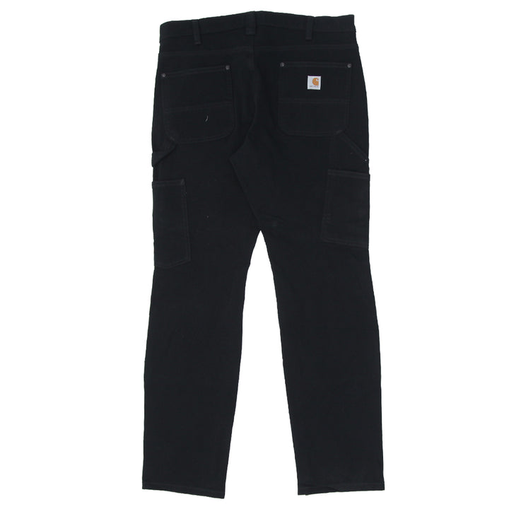 Ladies Carhartt Relaxed Fit Double Knee Black Pants