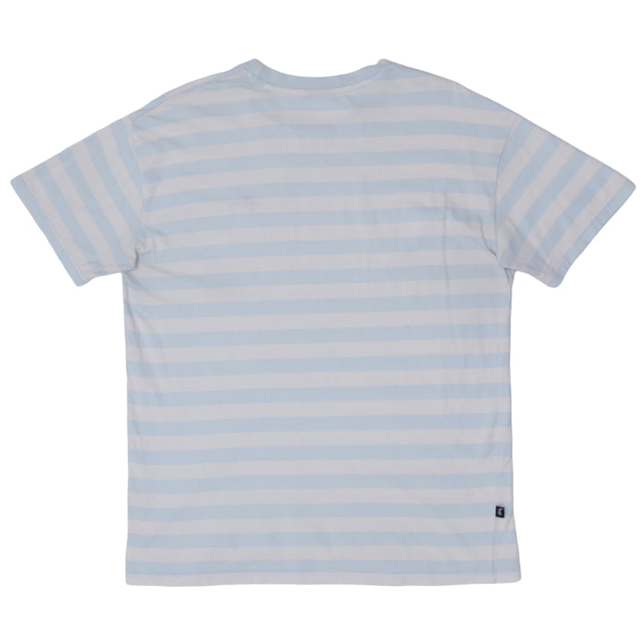 Mens Stussy Embroidred Stripe T-Shirt