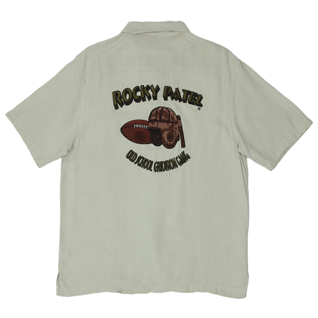 Mens Rocky Patel Old School Gridiron Gang Embroidered Shirt