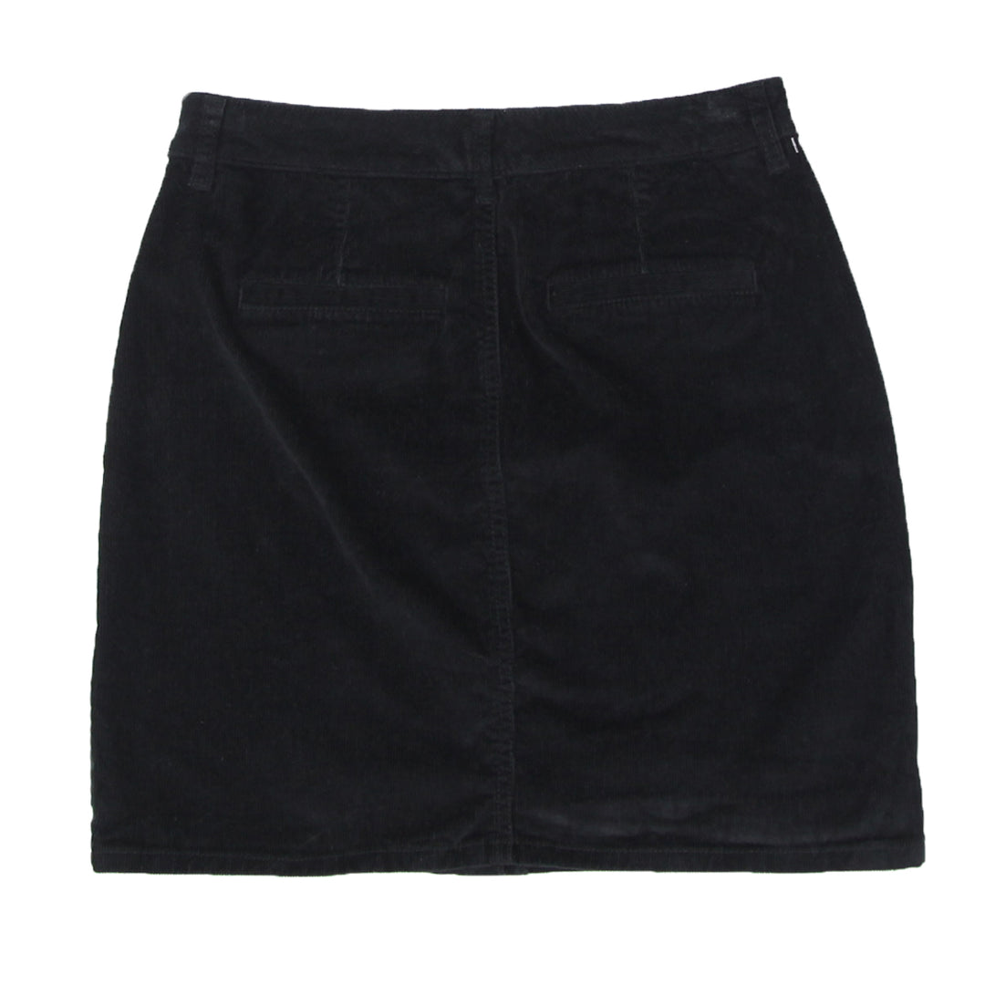 Ladies Tommy Full Button Corduroy Mini Skirt