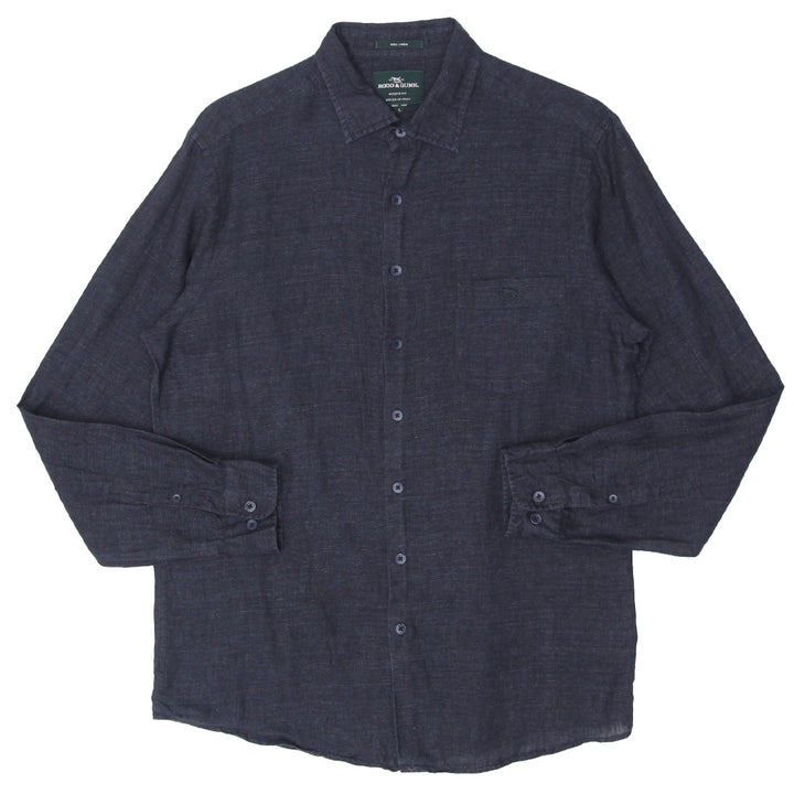 Mens Rodd & Gunn Sports Fit Long Sleeve Linen Shirt