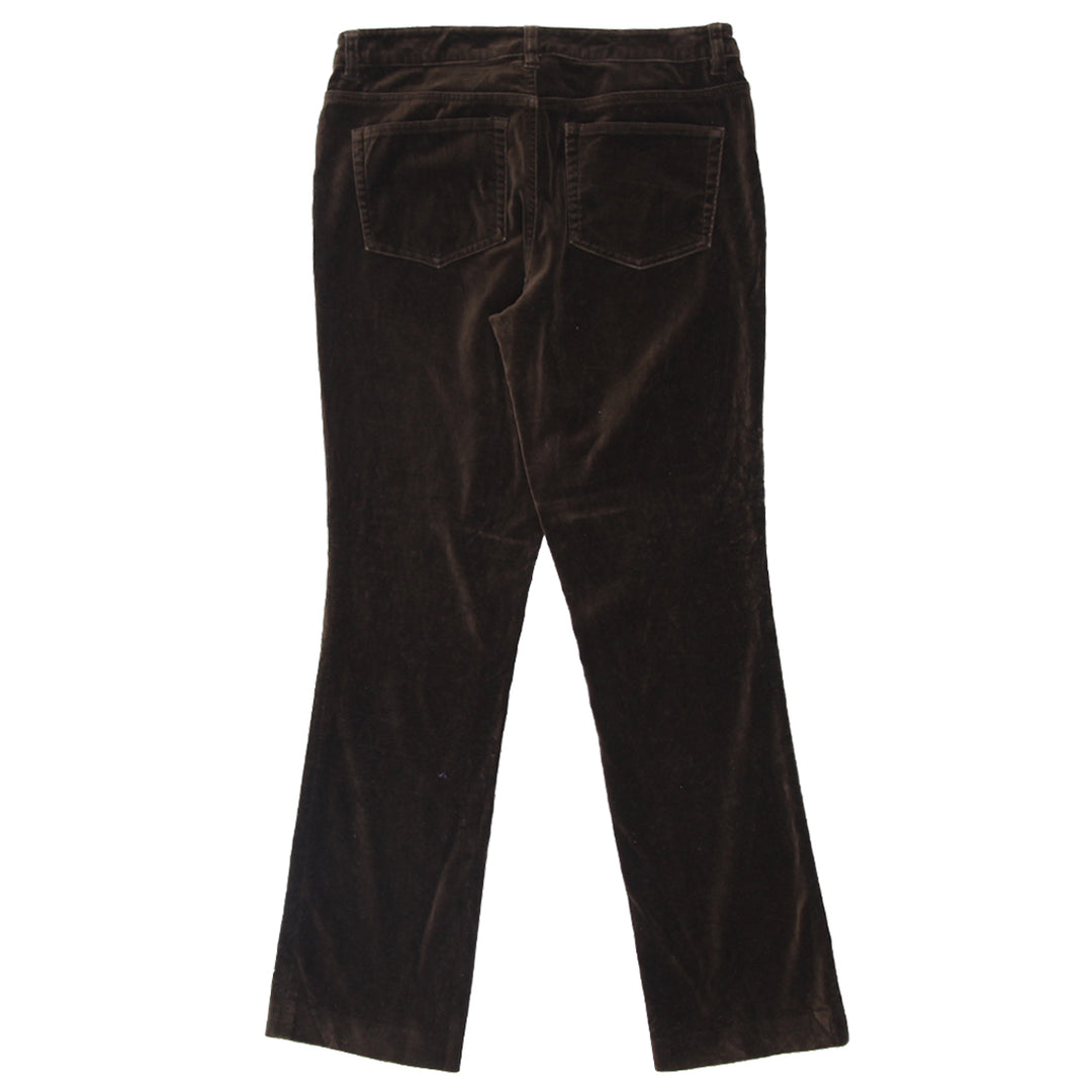 Ladies Ralph Lauren Brown Velour Pants