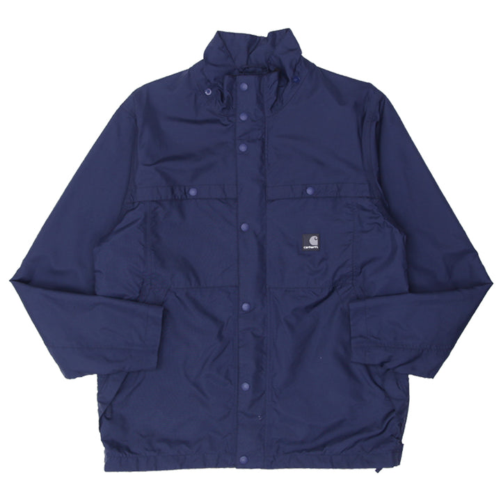 Mens Carhartt Waterproof Navy Nylon Jacket