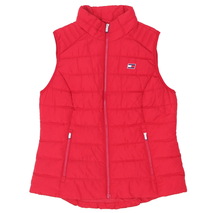 Mens Tommy Hilfiger Full Zip Red Puffer Vest