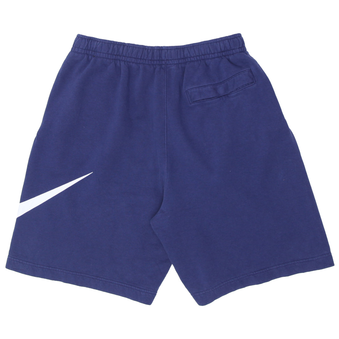 Mens Nike Big Swoosh Navy Sweat Shorts