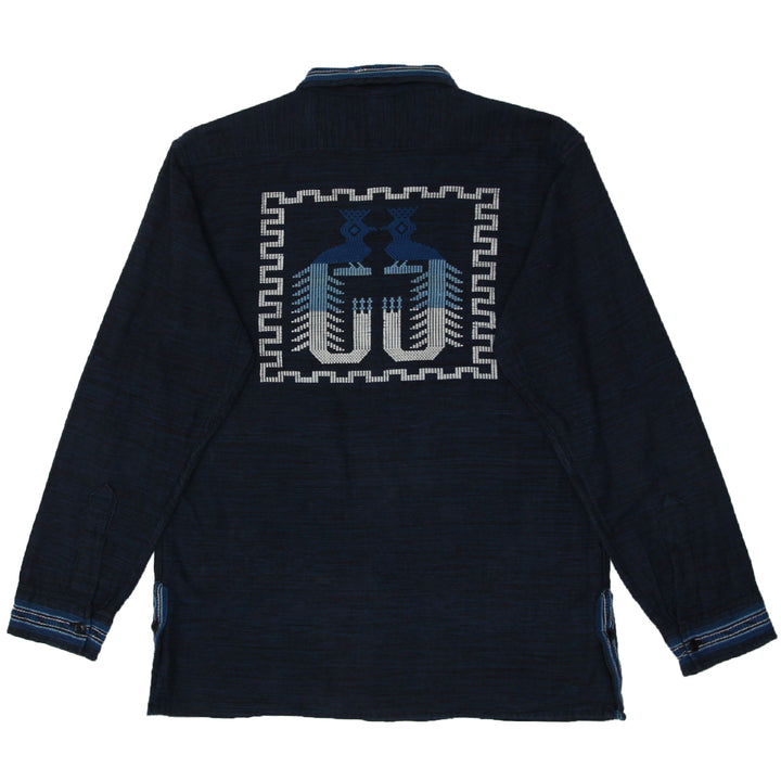 Mens Guatemalan Embroidered Long Sleeve Shirt